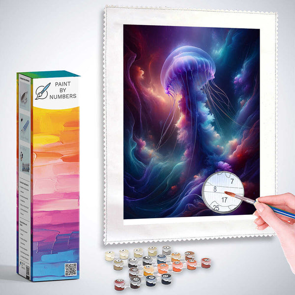 Paint by Numbers - Jellyfish in the depths