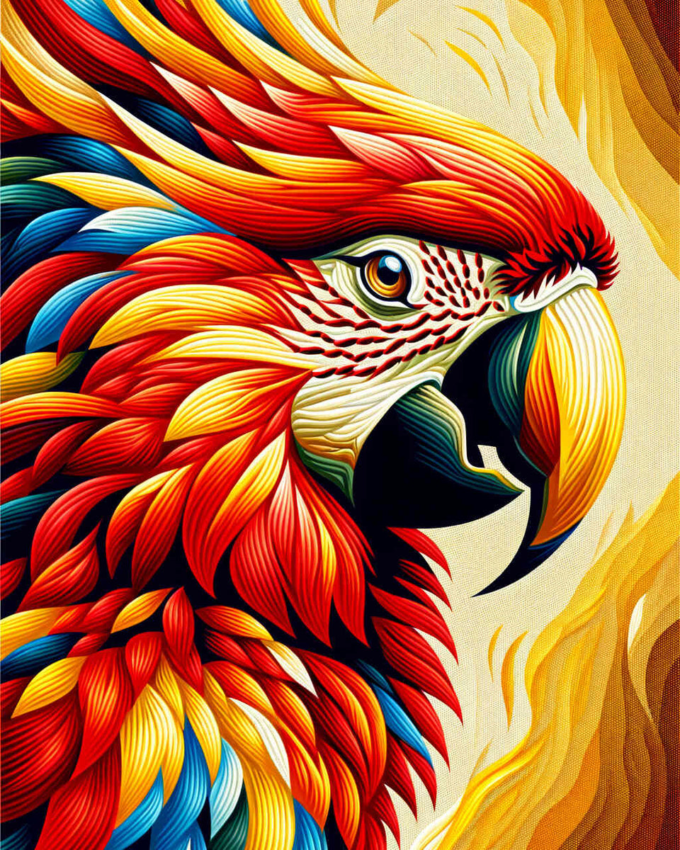 Paint by Numbers - Parrot Portrait
