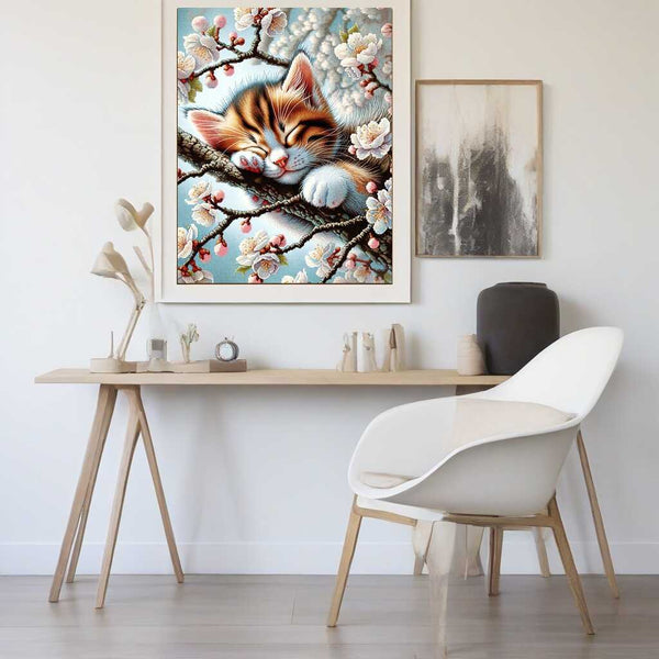 Paint by Numbers - Sleeping kitten