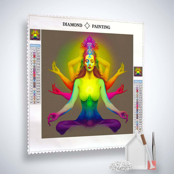 Diamond Painting - Buddha Grün - gedruckt in Ultra-HD - Menschen, Neu eingetroffen, Quadratisch