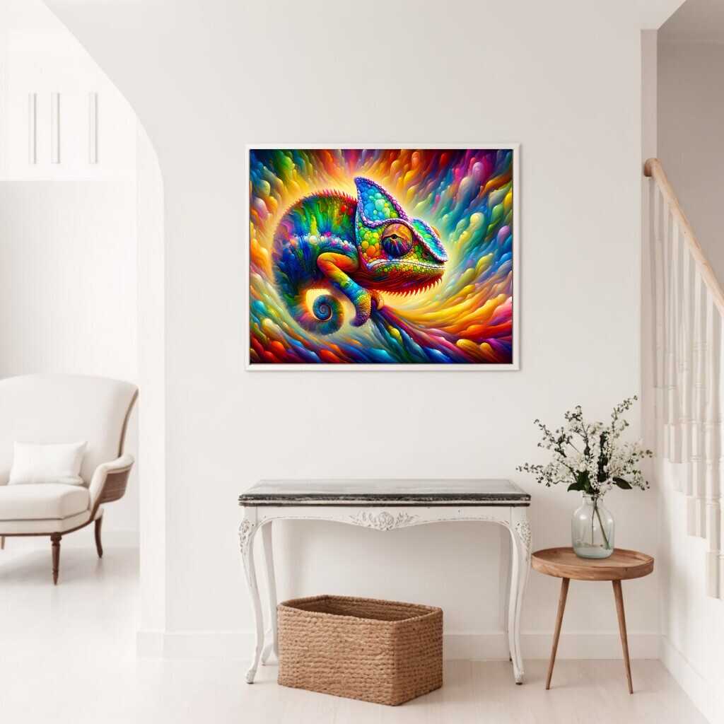 Paint by Numbers - Chameleon Splash, colorful