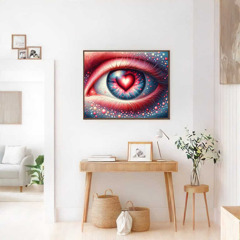 Paint by Numbers - Pink Heart Eye