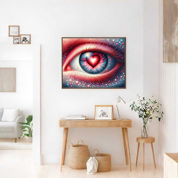 Paint by Numbers - Pink Heart Eye