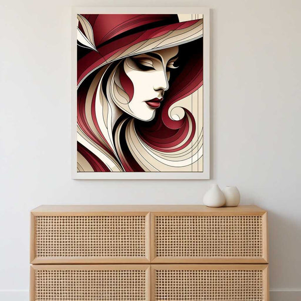 Woman with hat - Paint by Numbers