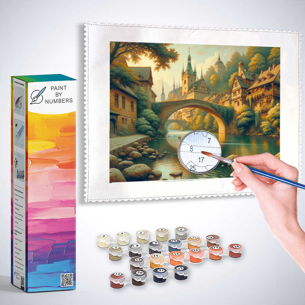Paint by Numbers - Old Town Bridge