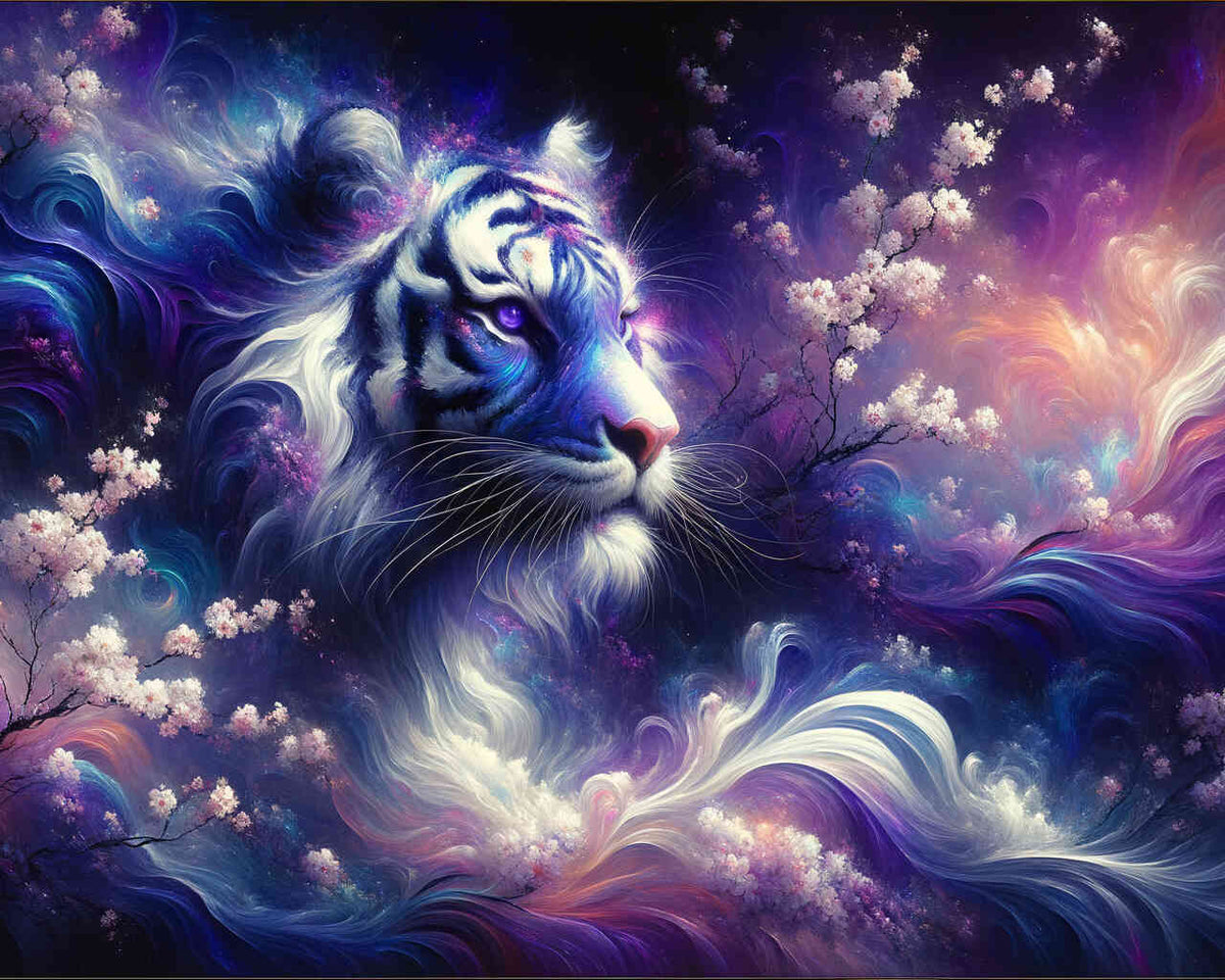Paint by Numbers - Purple Tiger