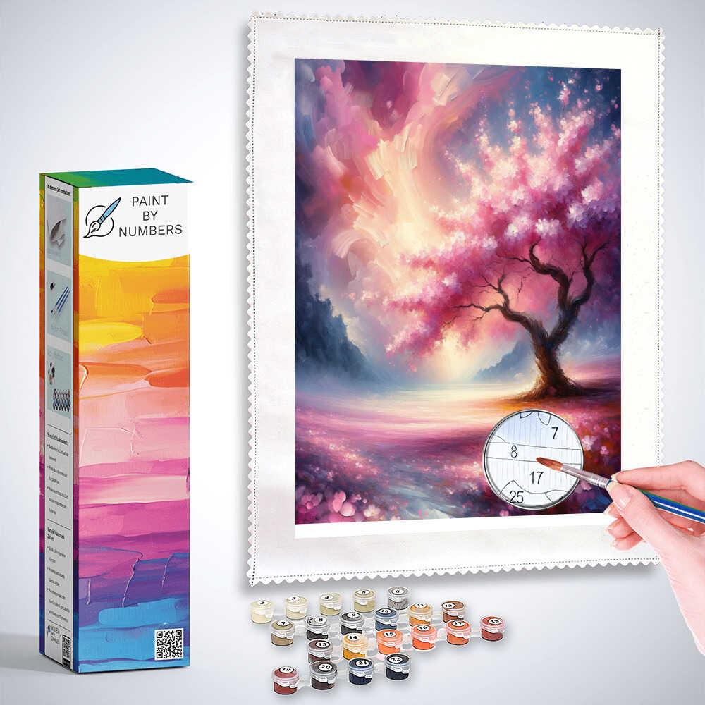 Paint by Numbers - Rose Tree by the Willow