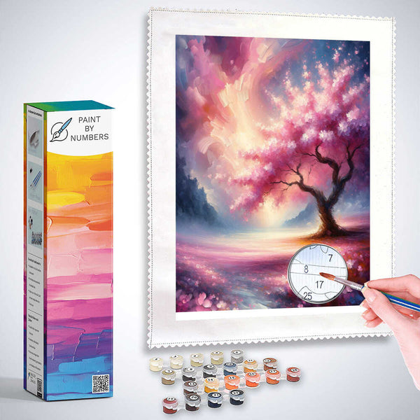 Paint by Numbers - Rose Tree by the Willow