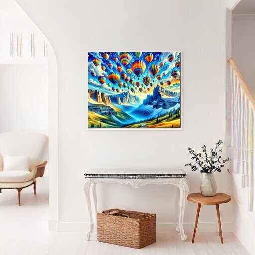 Paint by Numbers - Hot air balloon, Colorful