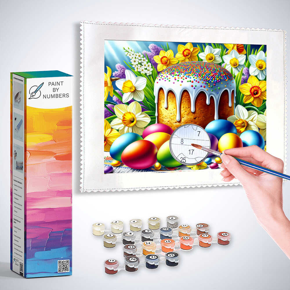 Paint by Numbers - Easter table