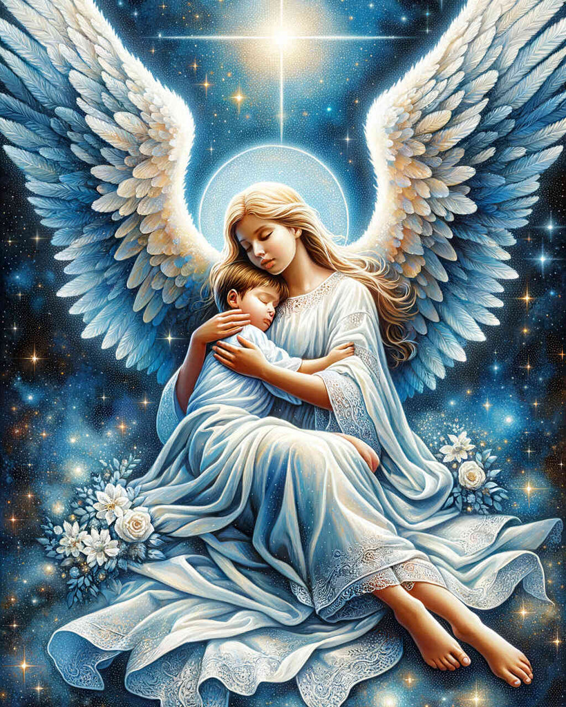 Paint by Numbers - Child with Guardian Angel