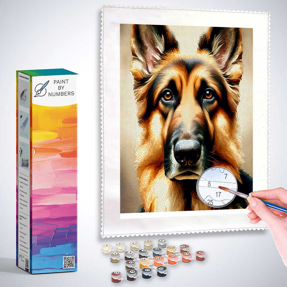Paint by Numbers - Shepherd dog