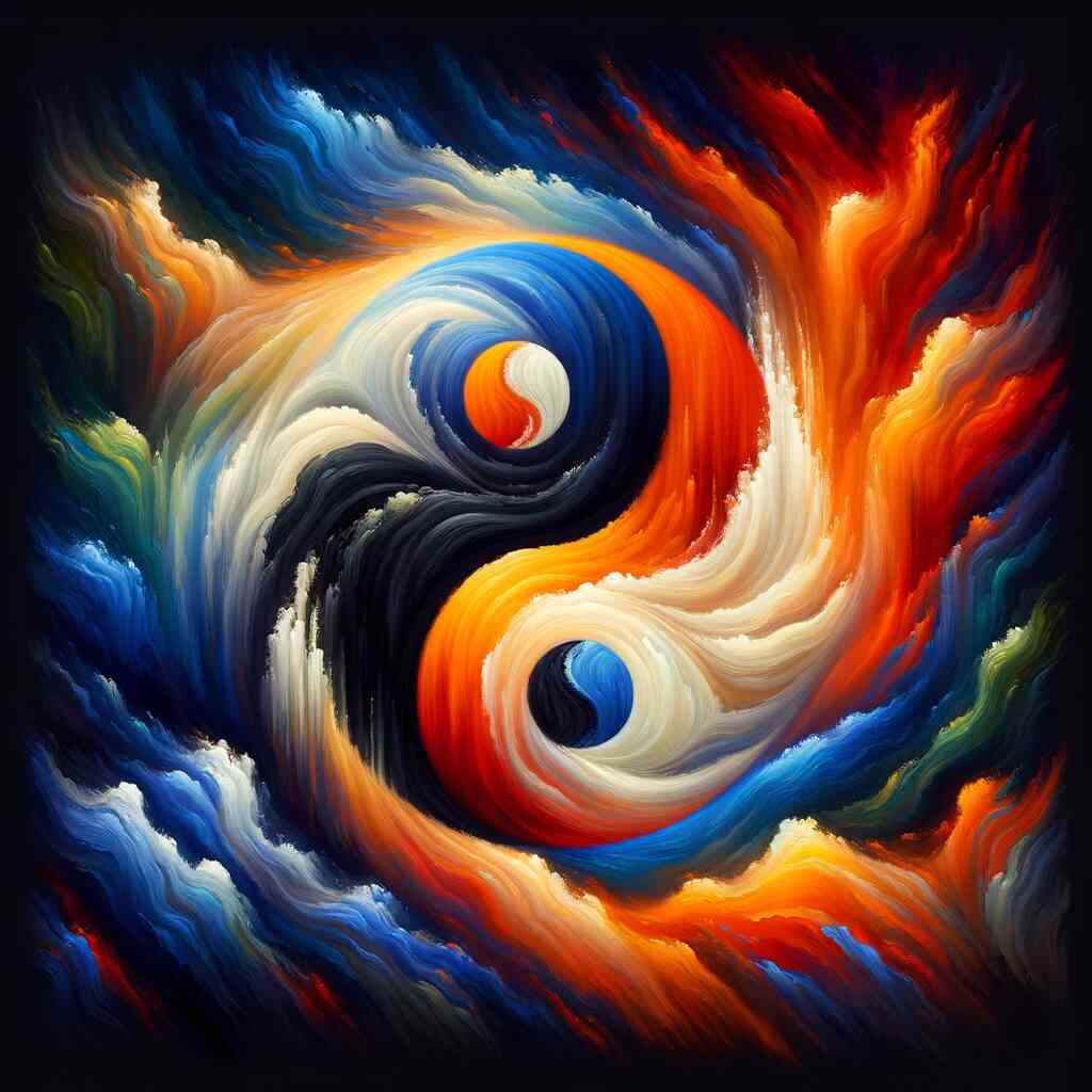 Paint by Numbers - Jing and Jang Abstract