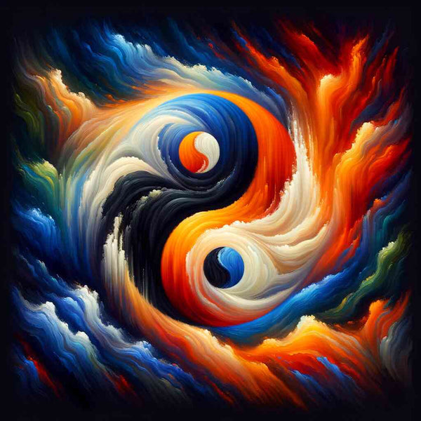 Paint by Numbers - Jing and Jang Abstract