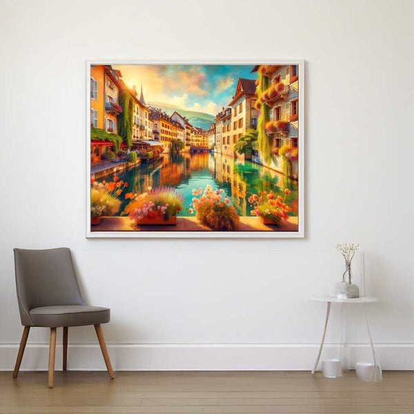Annecy in France, sunshine - Paint by Numbers
