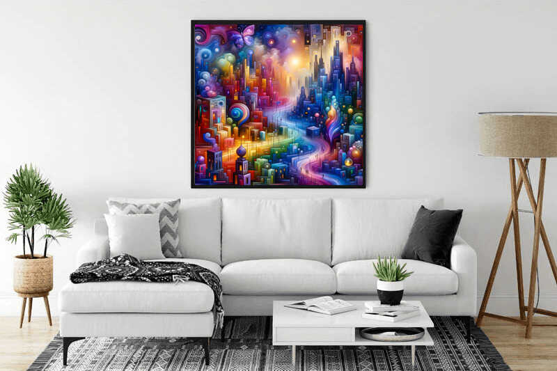 Paint by Numbers - Abstract City