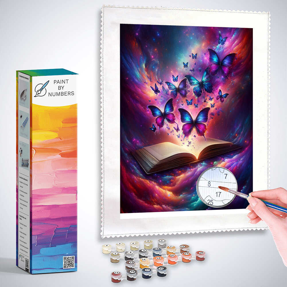 Paint by Numbers - Butterflies and Magic Book