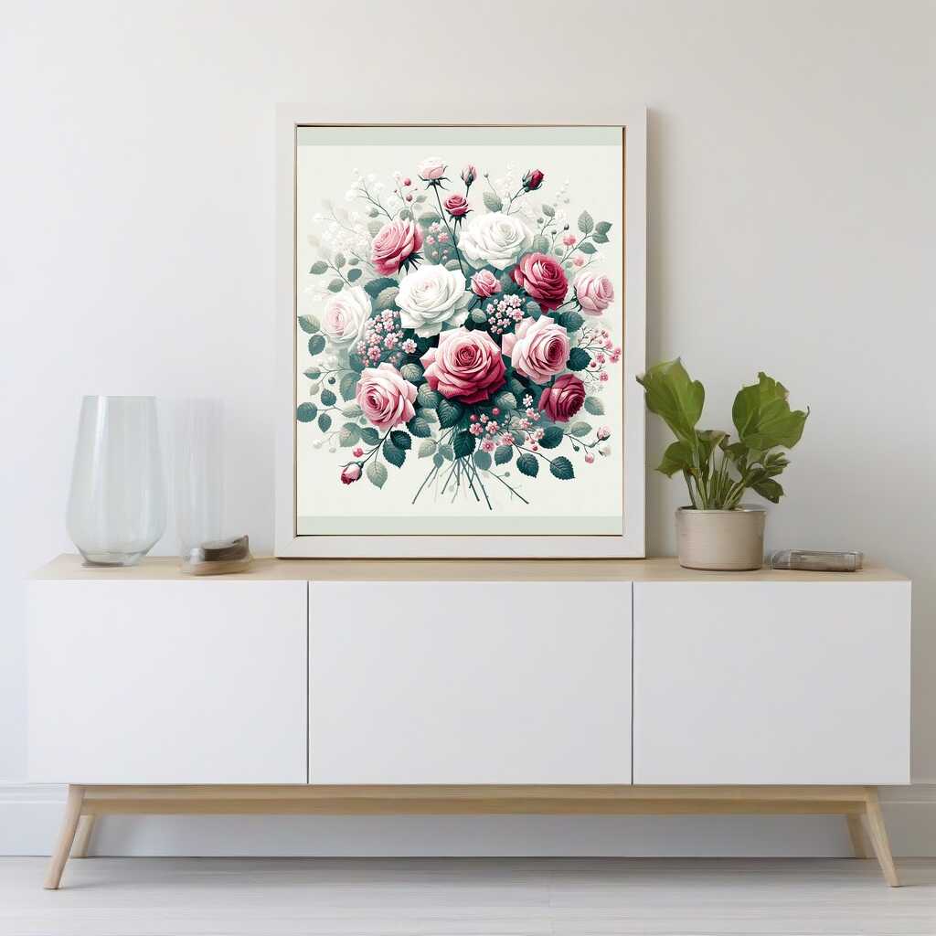 Paint by Numbers - Bouquet of roses, Noble