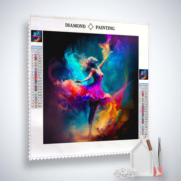 Diamond Painting - Frau in Abstraktem Stil - gedruckt in Ultra-HD - Menschen, Neu eingetroffen, Quadratisch