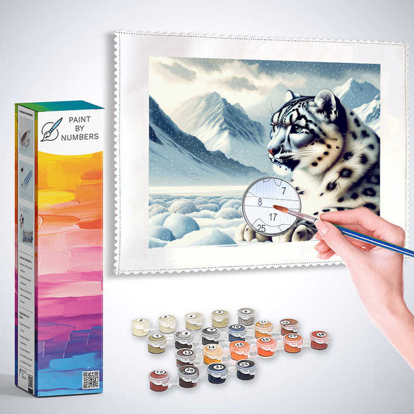 Snow leopard - Paint by Numbers
