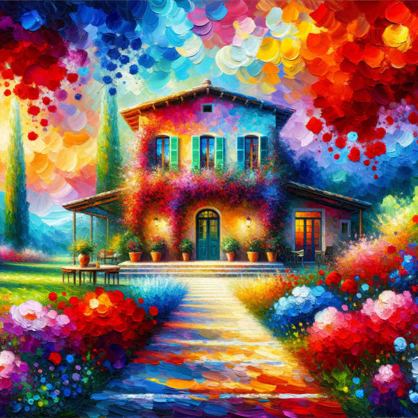 Mediterranean house - Paint by Numbers