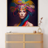 Diamond Painting - Frau mit Kopfschmuck - gedruckt in Ultra-HD - Menschen, Neu eingetroffen, Quadratisch