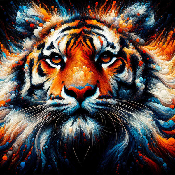 Tiger, Zoom - Paint by Numbers