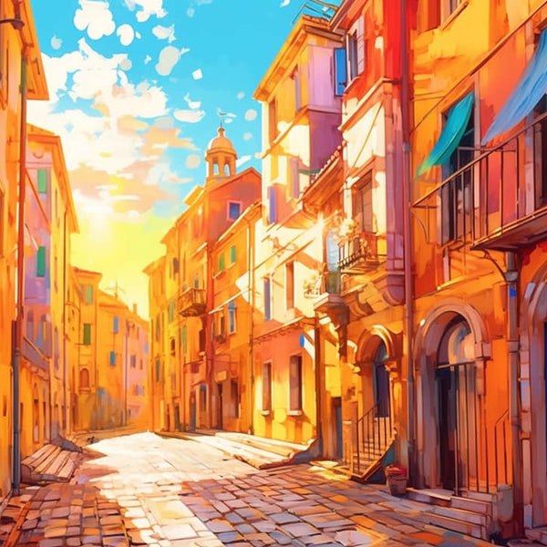 Old city, golden - Paint by Numbers