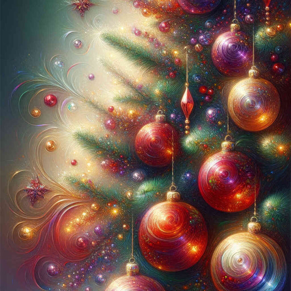 Paint by Numbers - Christmas Tree Ornaments