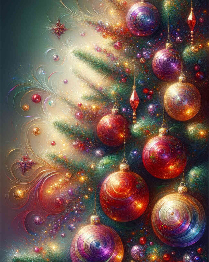 Paint by Numbers - Christmas Tree Ornaments