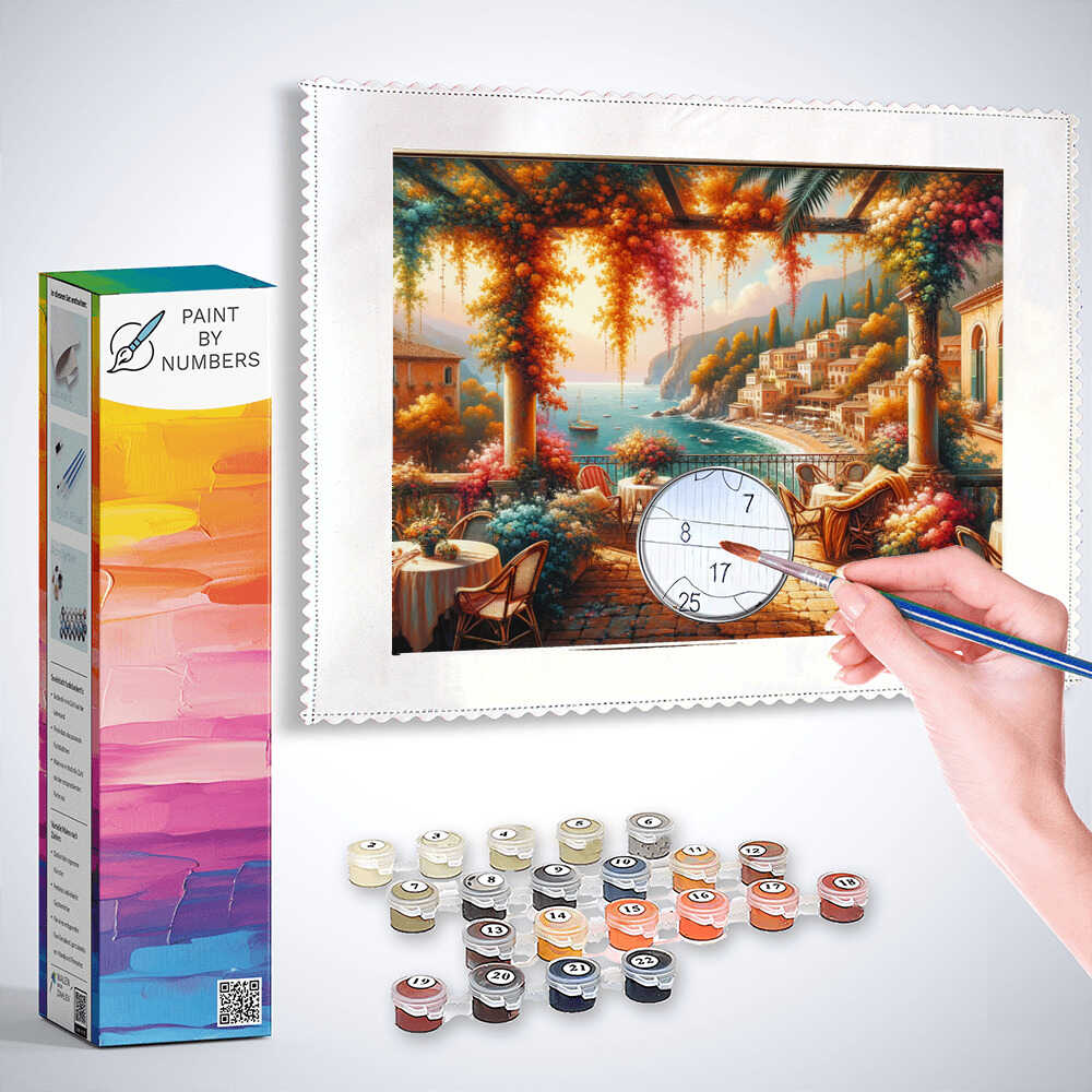 View, terrace - Paint by Numbers