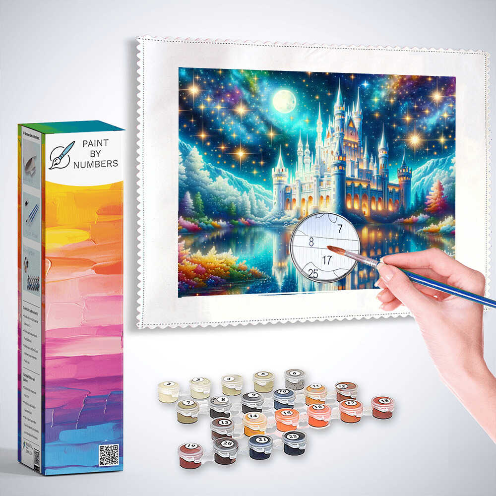 Paint by Numbers Castle in the air DIY Paint by Numbers