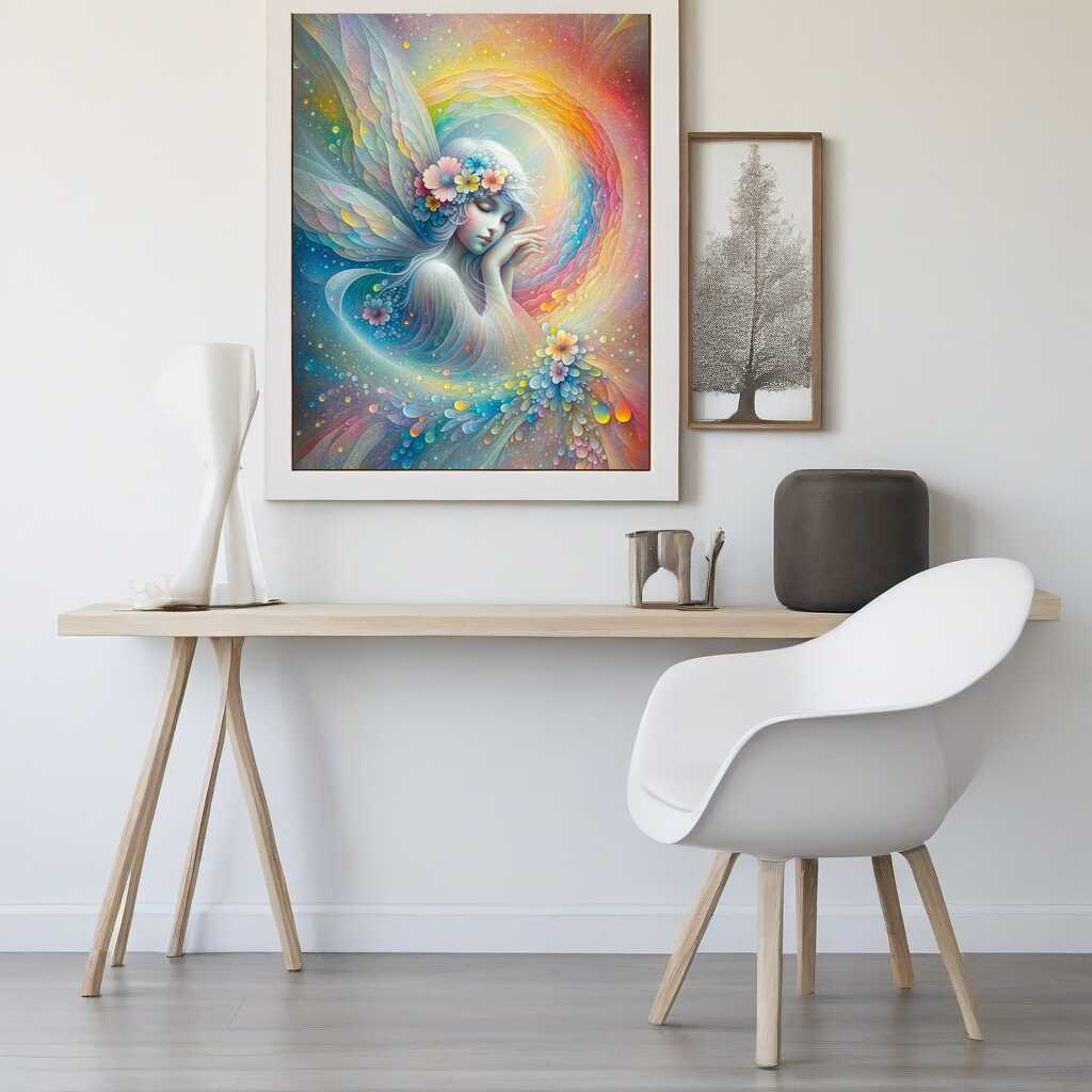 Paint by Numbers - Fairy with Rainbow