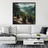 Malen nach Zahlen - Futuristische Fortbewegung - hochwertige Leinwand - 170523, Motorrad, Motorräder, Neu eingetroffen, Quadratisch