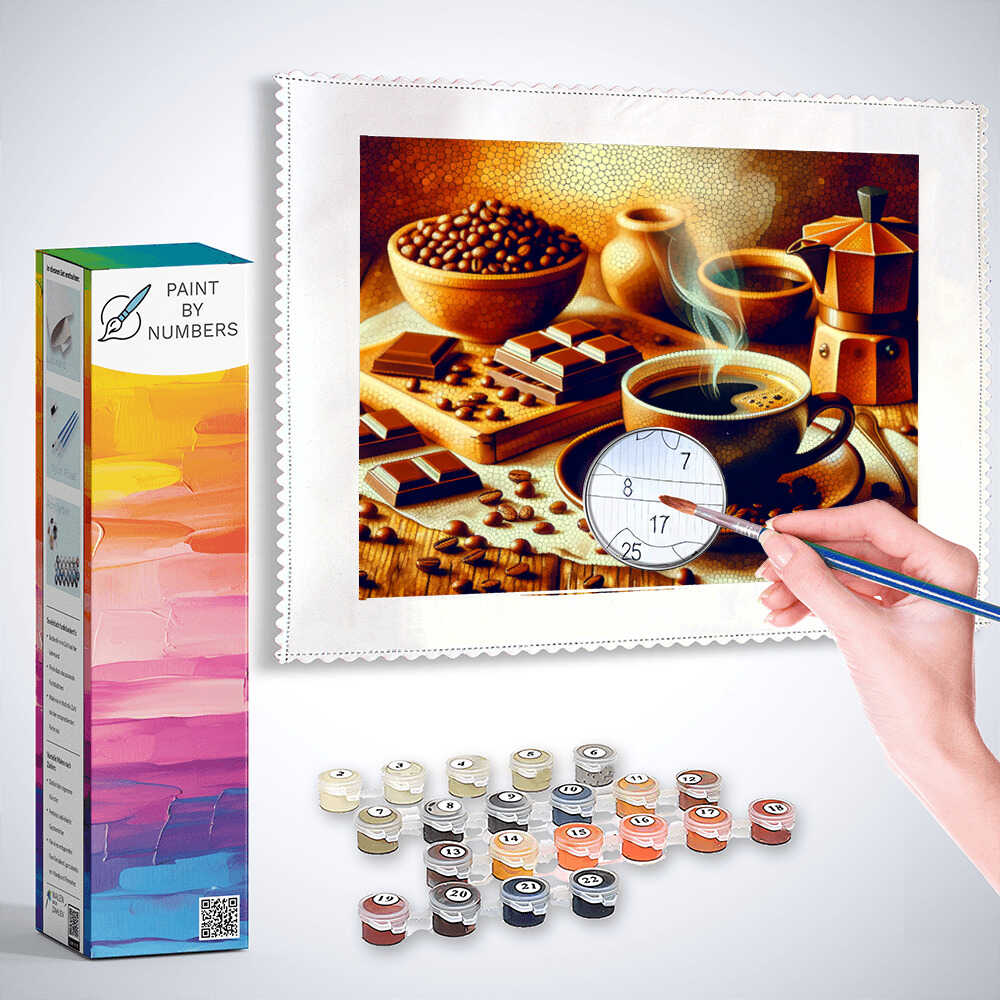 Paint by Numbers - Coffee with Chocolate