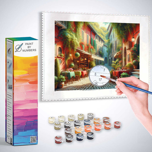 Street cafe - Paint by Numbers