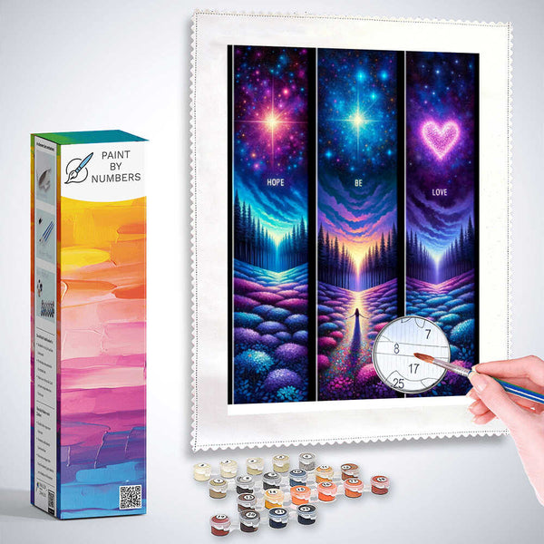 Paint by Numbers - Hope, Belive, Love