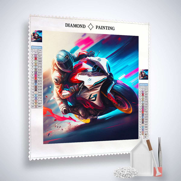 Diamond Painting Kit - Elegant Tourer Motorcycle Design with Enhanced Acrylic Diamonds, Paint by Numbers Set for Creative Art Enthusiasts