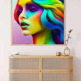 AB Diamond Painting - Bunte Frau komplett - gedruckt in Ultra-HD - AB Diamond, Menschen, Neu eingetroffen, Quadratisch