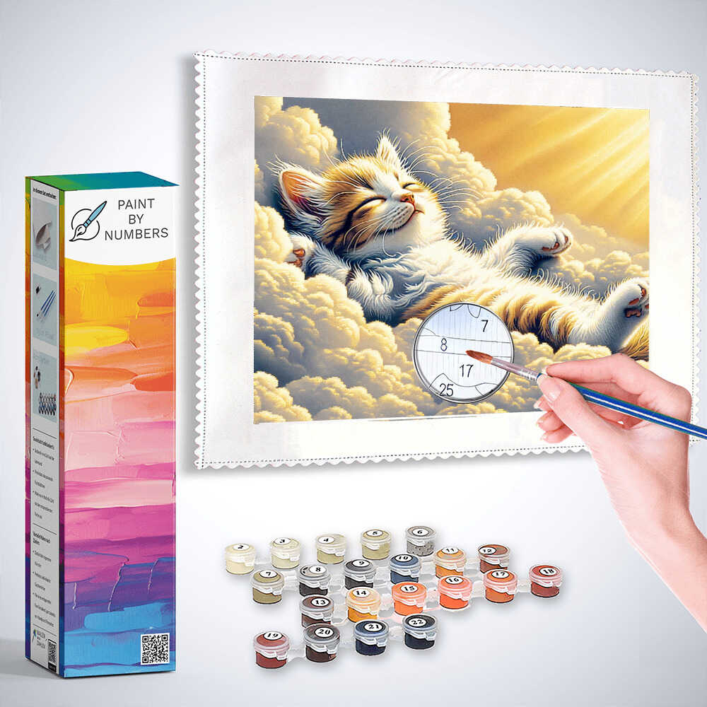 Paint by Numbers - Relaxed kitten