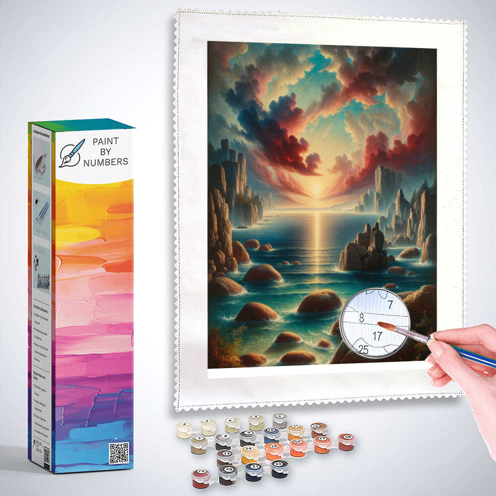 Paint by Numbers - Rock in the Sea