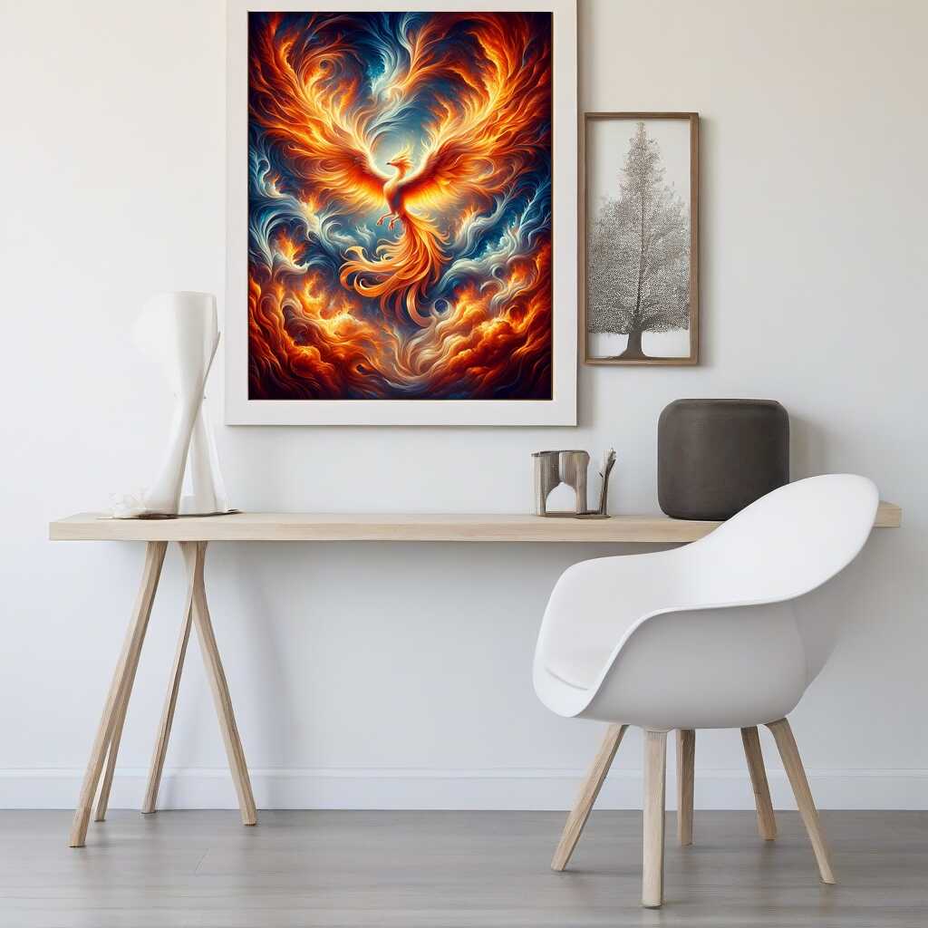 Phoenix, Fire - Paint by Numbers