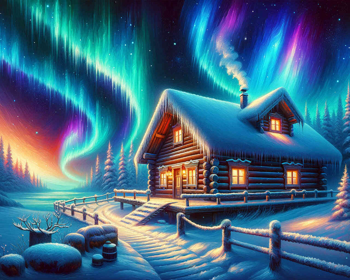 Paint by Numbers - Winterhouse Polar Light