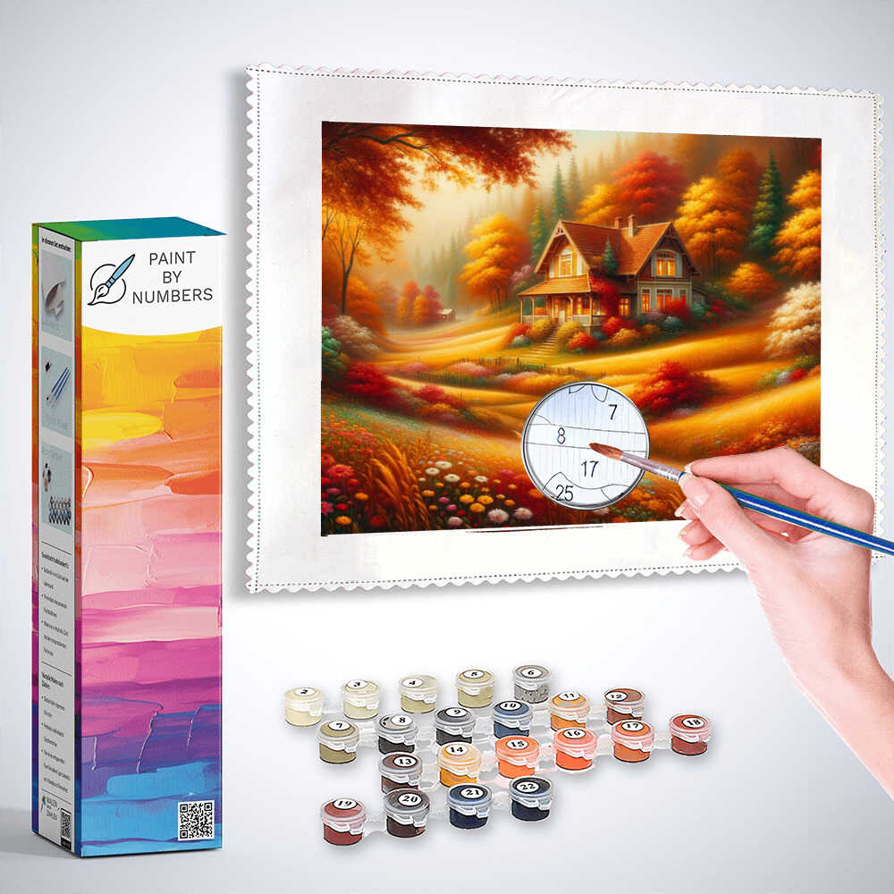 Paint by Numbers - House in the meadows
