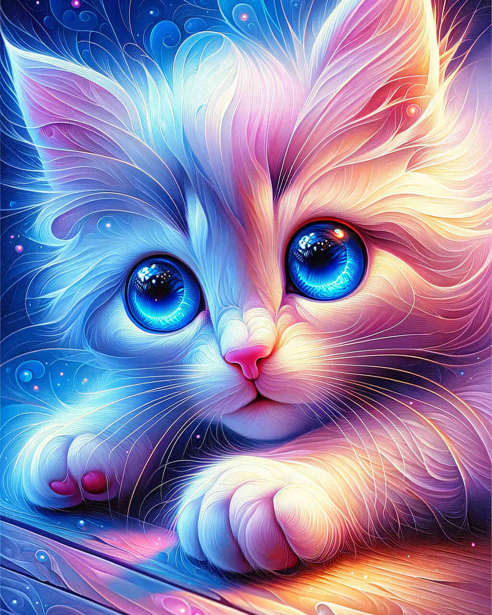 Paint by Numbers - Loving Cat Portrait