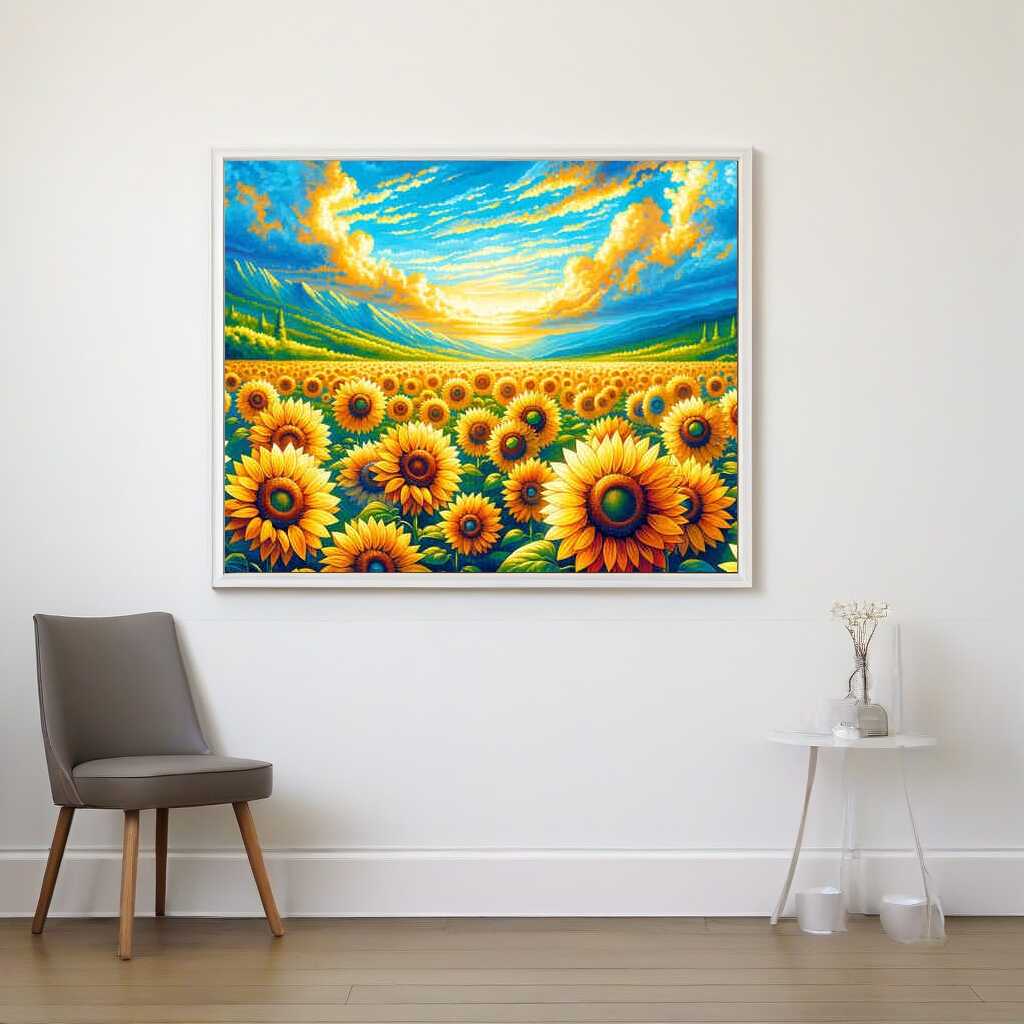 Paint by Numbers - Sunflower field
