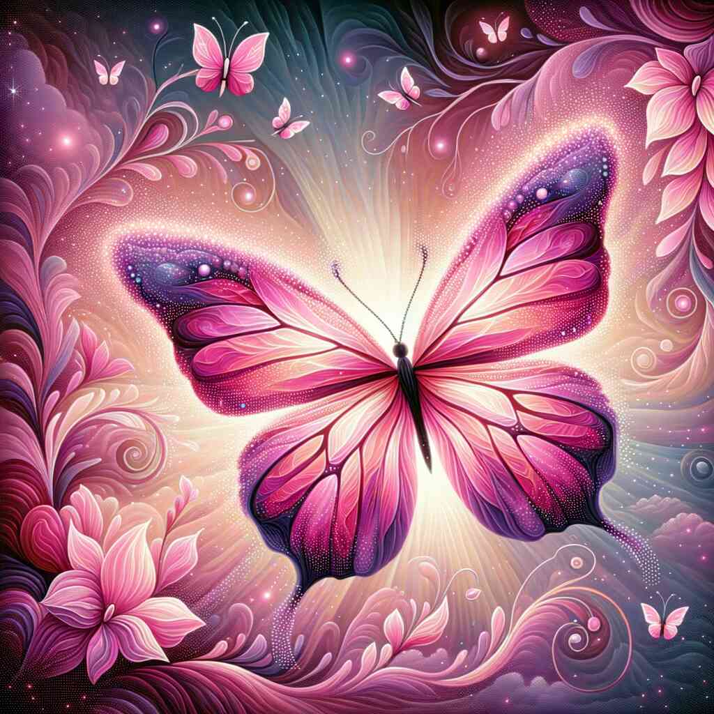 Paint by Numbers - Pink Butterfly