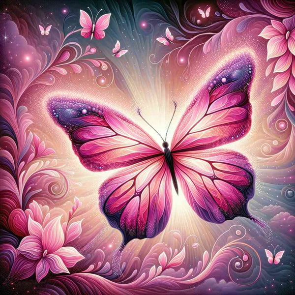 Paint by Numbers - Pink Butterfly