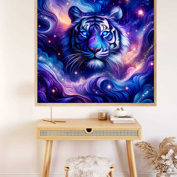 Paint by Numbers - Purple Stars Tiger