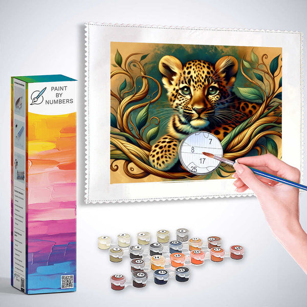Paint by Numbers - Leopard cub
